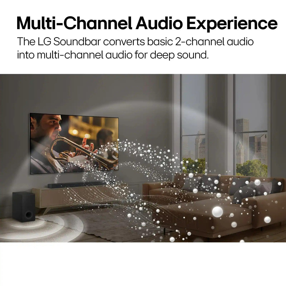 5.1.1-Channel Home Theater Soundbar With Wireless Subwoofer And Rear Speakers - Dolby Atmos, Black